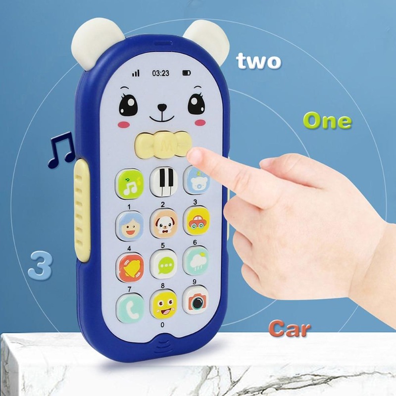 Kids Education Mobile - 赤ちゃん用電話おもちゃ 音楽サウンドマシン 子供用 幼児早期教育用 携帯電話おもちゃ ギフト