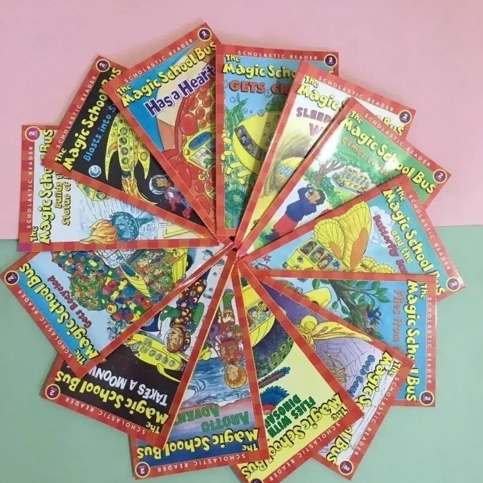 Kids Educational Reader - 2023年版 マジックスクールバス 全23冊 科学読み物 子供向け読み聞かせ絵本セット 教育玩具