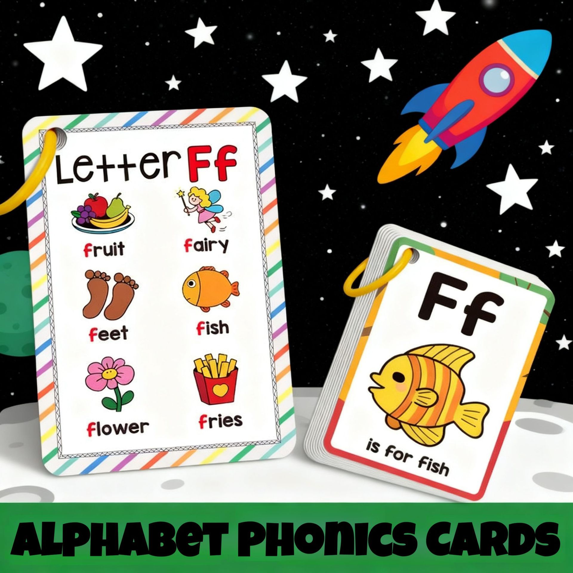 環境に優しいアルファベットフォニックスフラッシュカード（フル - Flash Card Alphabet のレビューと価格