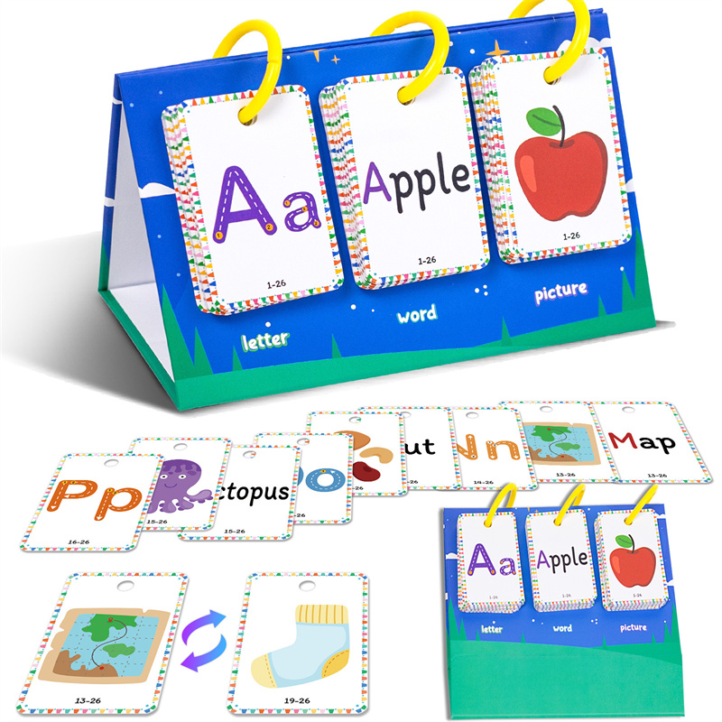 幼児教育用レターカード フラッシュカード 就寝時用 アルファ - Flash Card Alphabet のレビューと価格