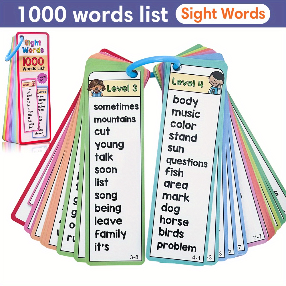 6歳から10歳のお子様向け、1000個の視覚単語フラッシュカ - Flash Card Alphabet のレビューと価格