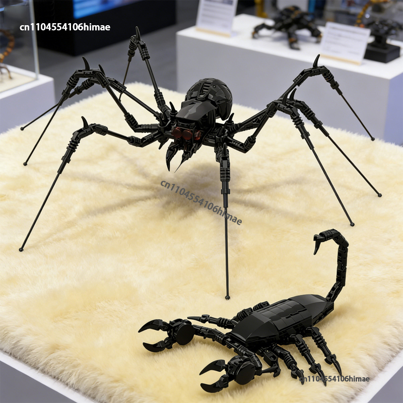 新しい魔法のような不気味なクモ黒サソリモデル MOC ビルデ - Kids Education Book Pdf のレビューと価格